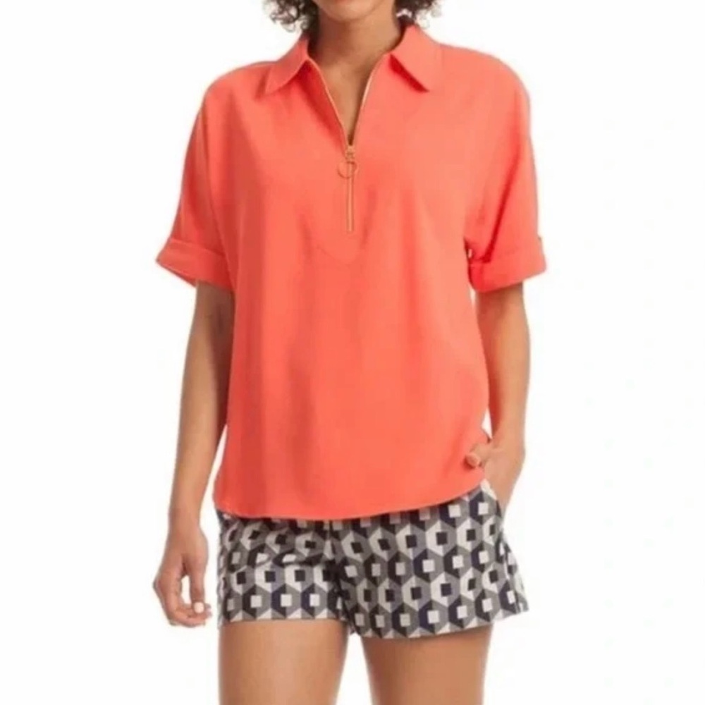Trina Turk Coral Blouse